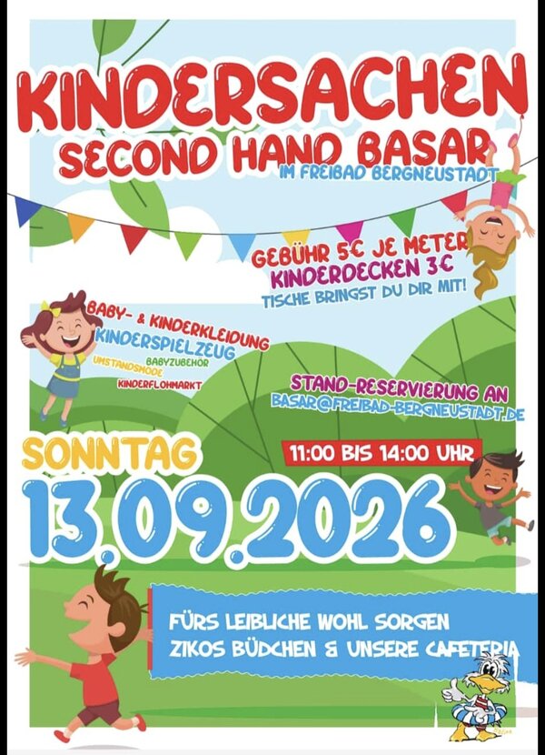 Bild vergr&ouml;&szlig;ern: 2026 Kindersachen Secon Hand Basar